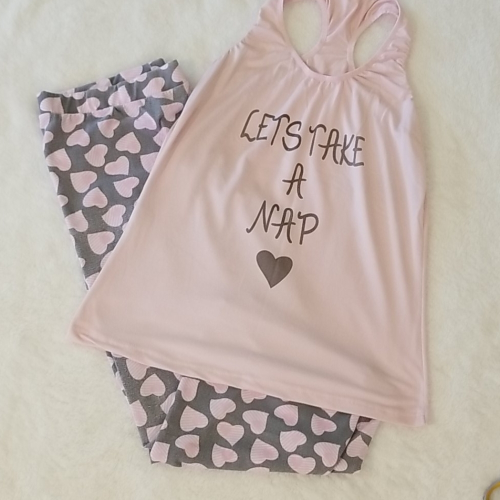 Let's Take A Nap Super Soft Capri PJ's